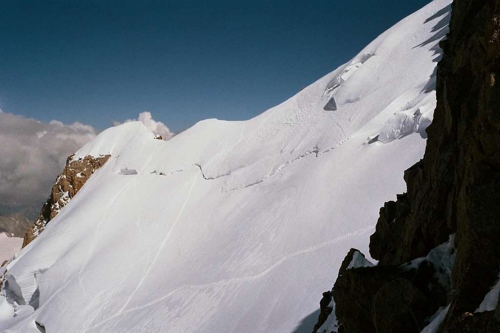 Mont Maudit summit ridge