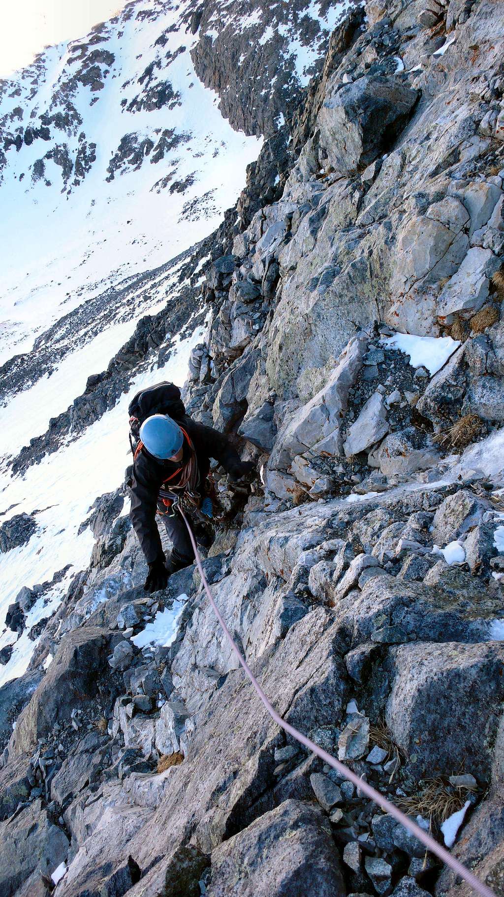 Low on Little Bear's NW Face