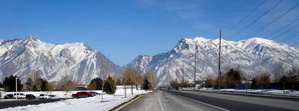 Approaching American Fork Canyon