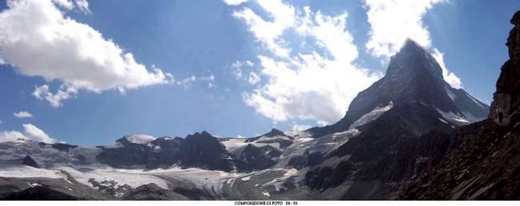 Teodul pass and Matterhorn