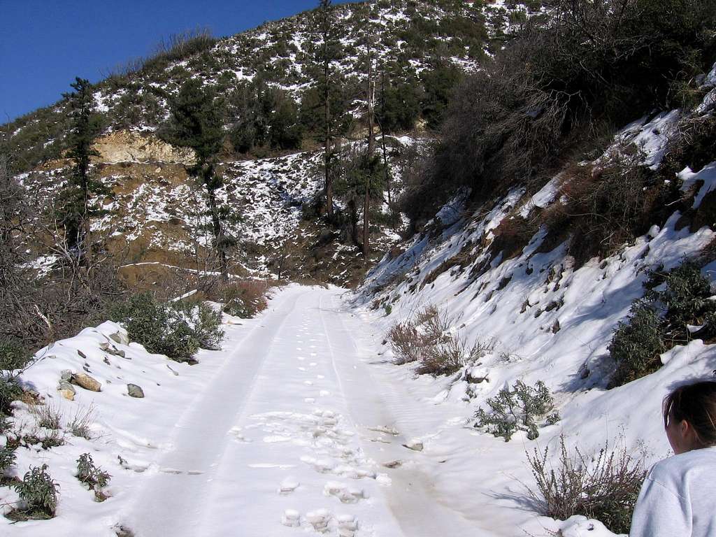 First snow on Sunset Peak