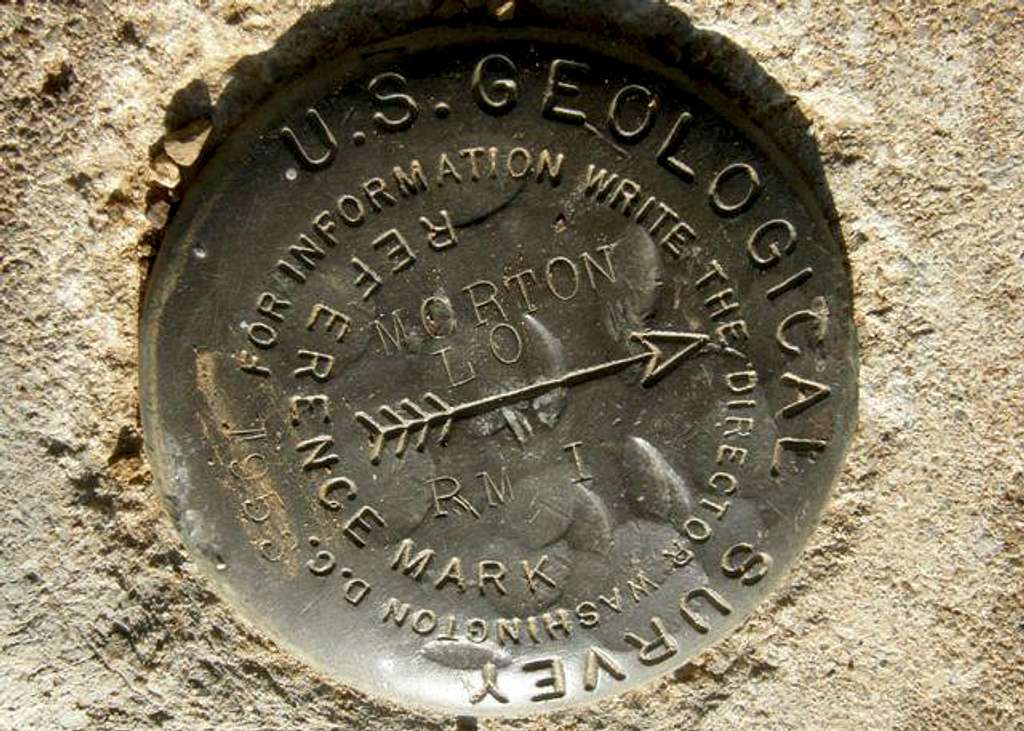 Morton Peak USGS Marker