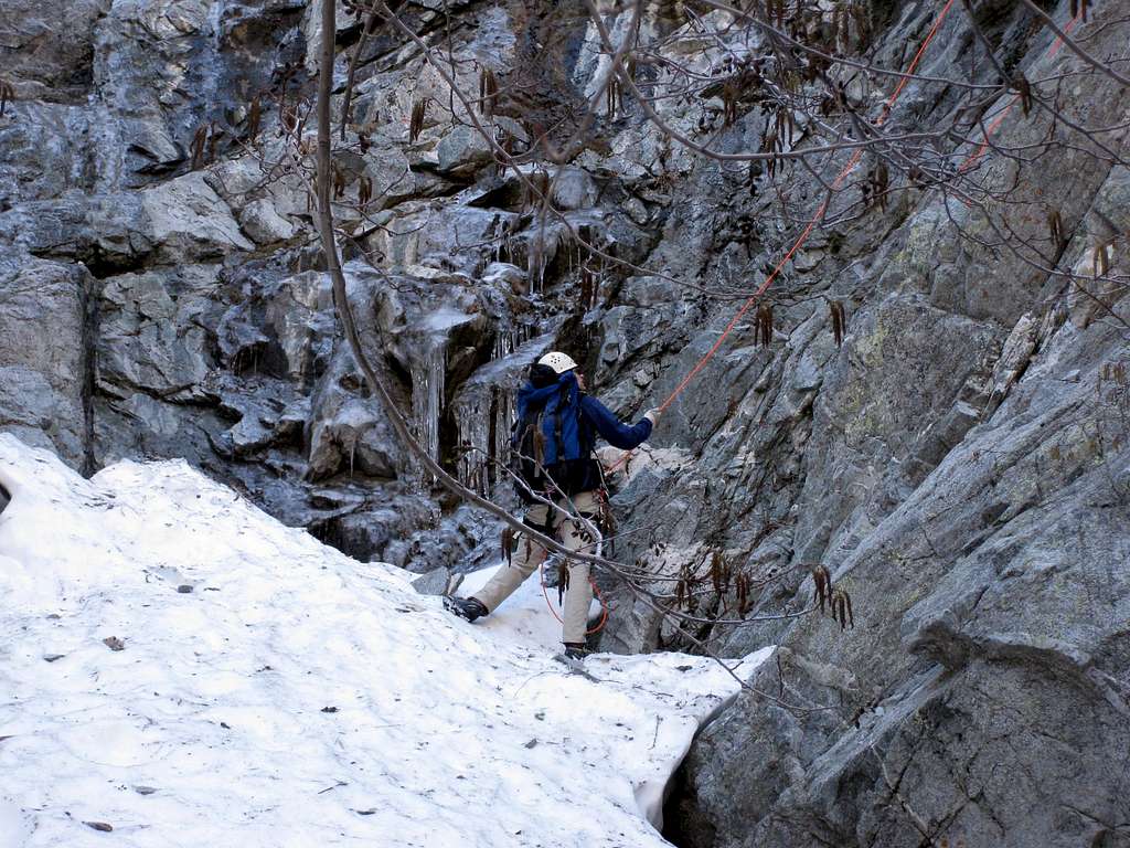 Canyoneering in the Snow