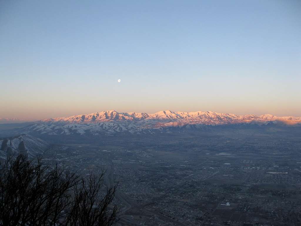 Sunrise over the Salt Lake Valley