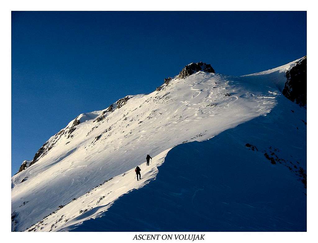 Ascent on Volujak