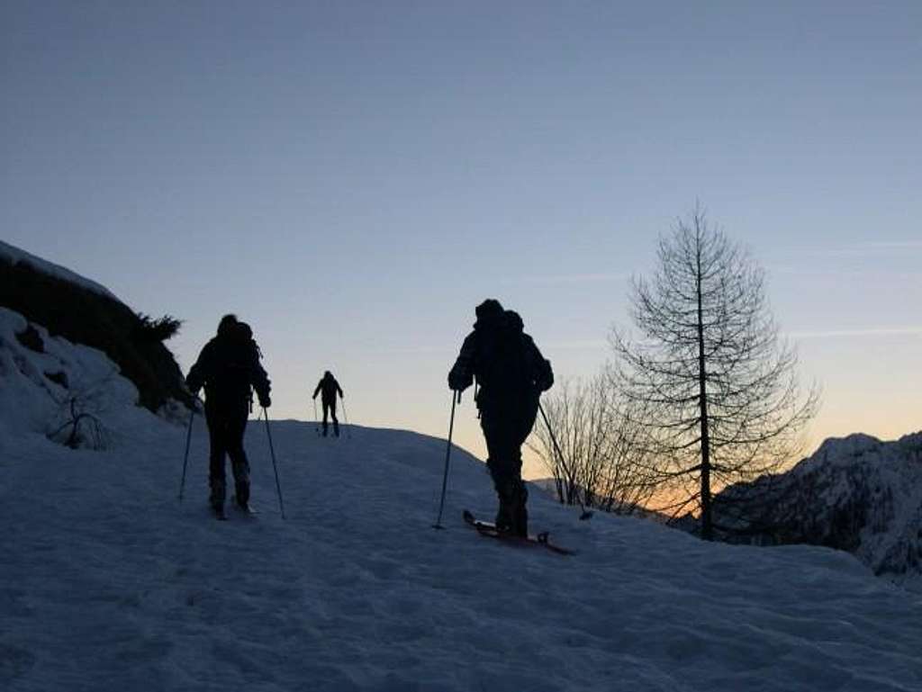 To Cima Piana near Mont Glacier