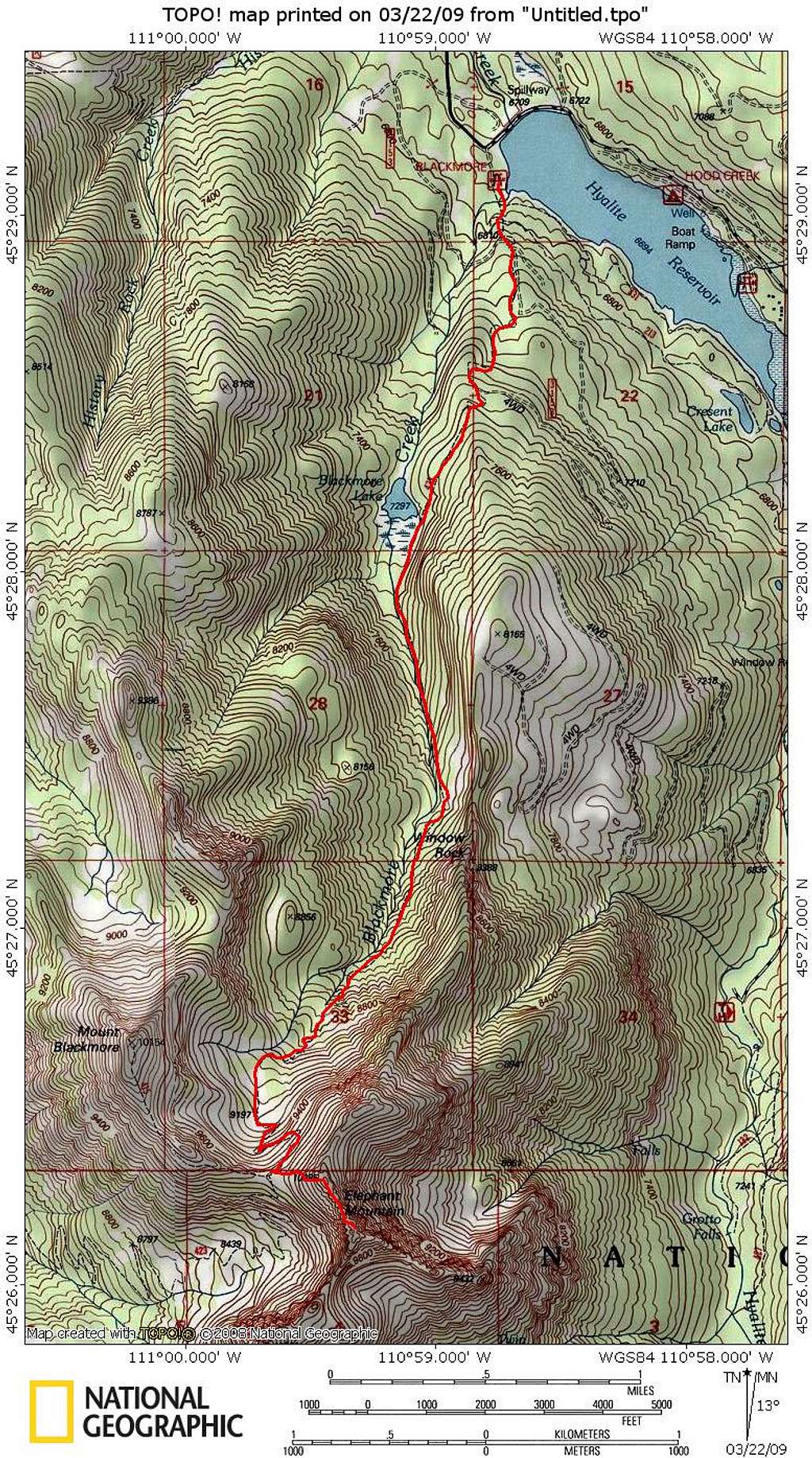 Topo with Route