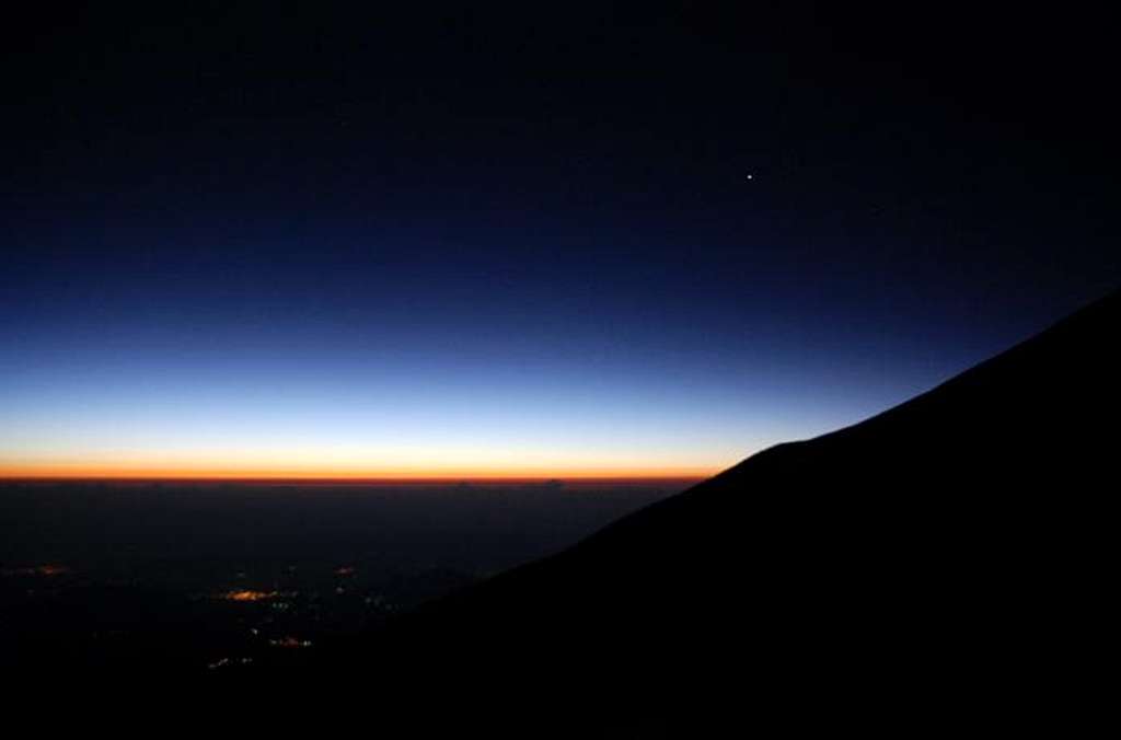 first light at 17400ft