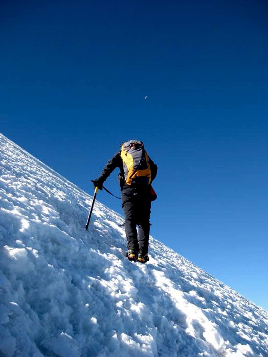 Jesse on the upper glacier