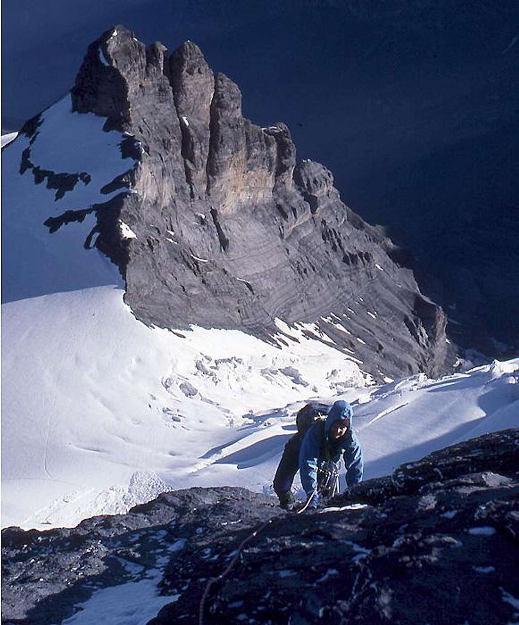Weisse Frau, last rocks before the summit