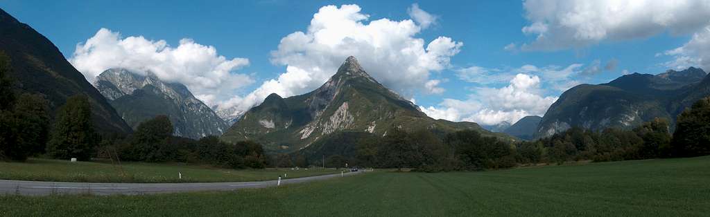 The Soča valley near Bovec