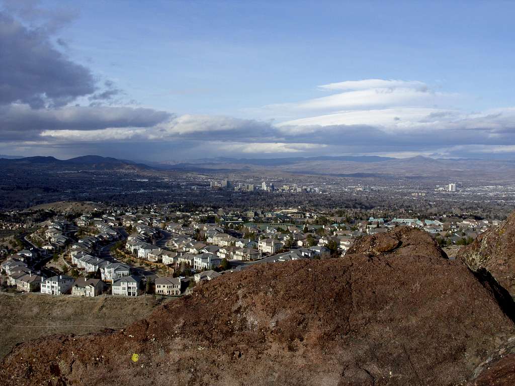 View of Reno from the summit