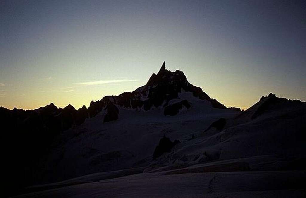 Dent de Géant early in the...