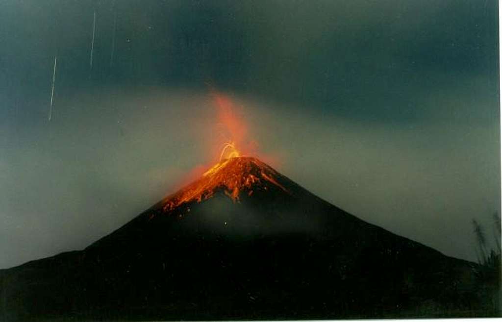 Exploding Arenal during the...