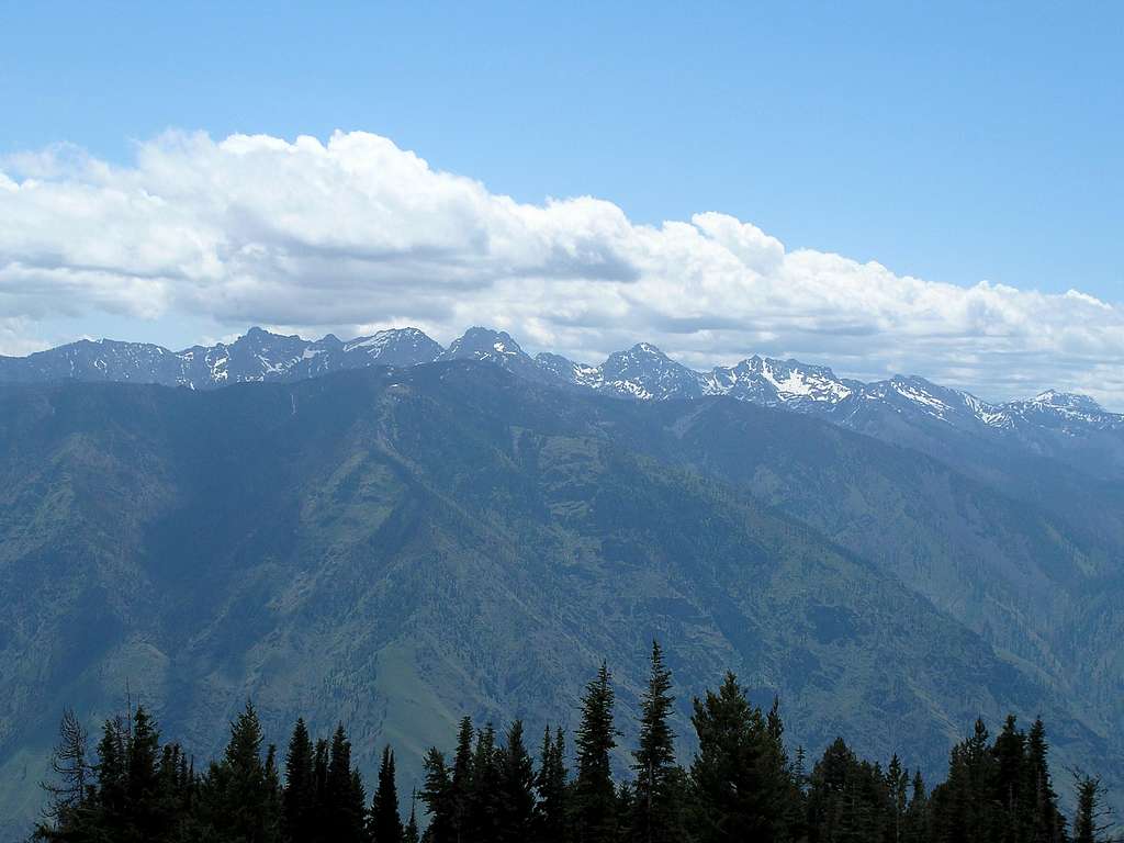 Idaho's Seven Devils Mountains viewed  from the Oregon side
