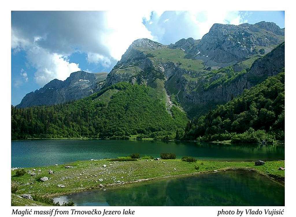 Maglic from Trnovacko Jezero lake