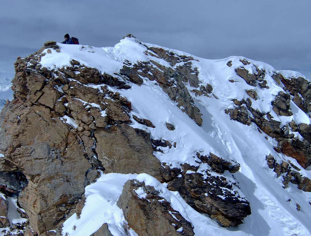 Summit of Piz Arblatsch 3203m