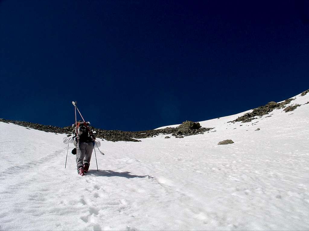 PJ snowclimbing