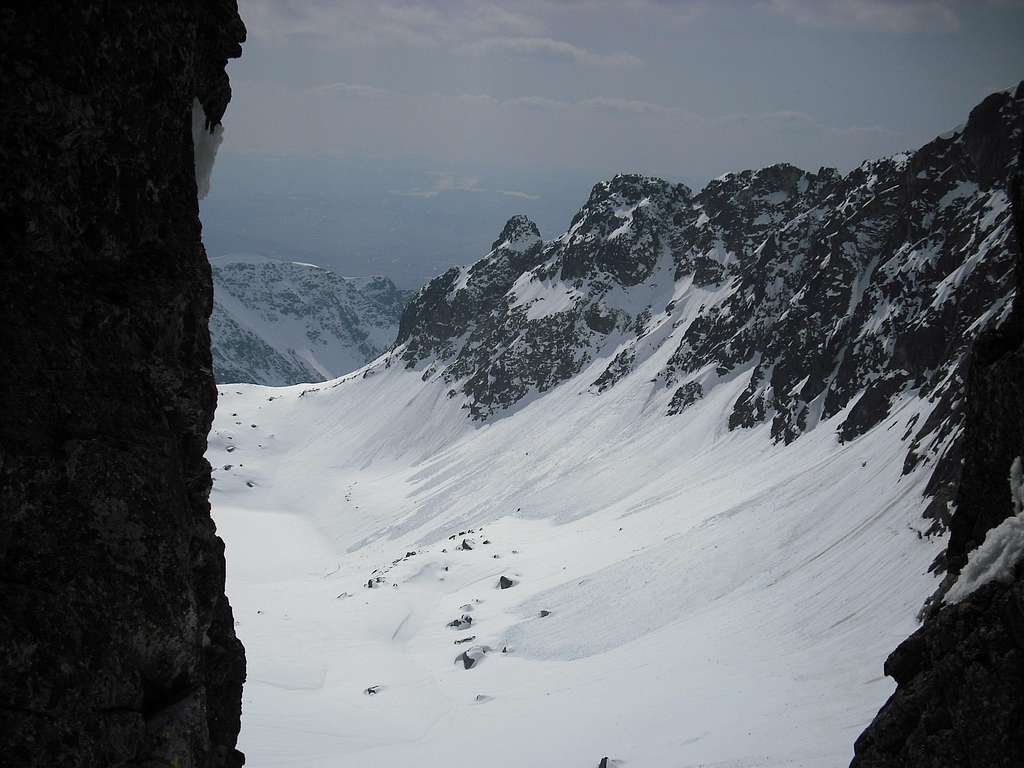 View to Dragon Valley from narrow pass between Kopky Popradzkie