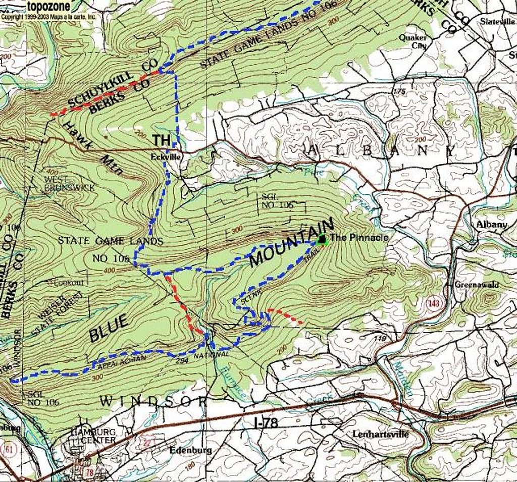Map of the Appalachian Trail...