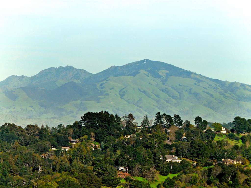 Mt. Diablo over the eastbay hills