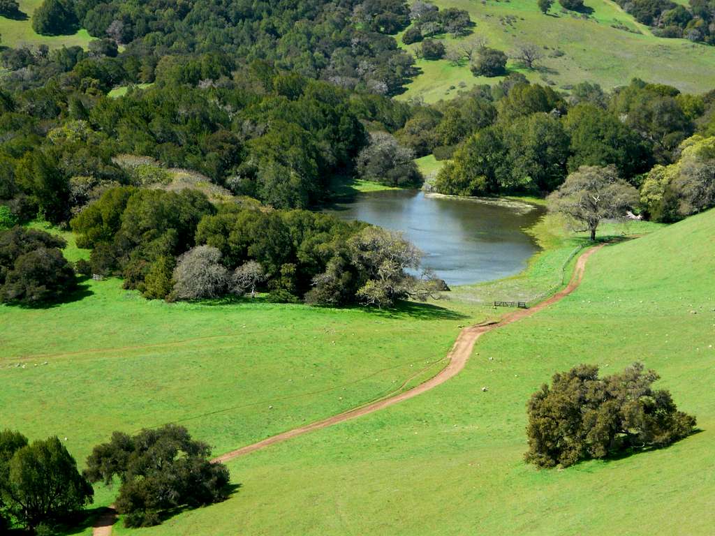 Pond from above, Burdell Mtn.