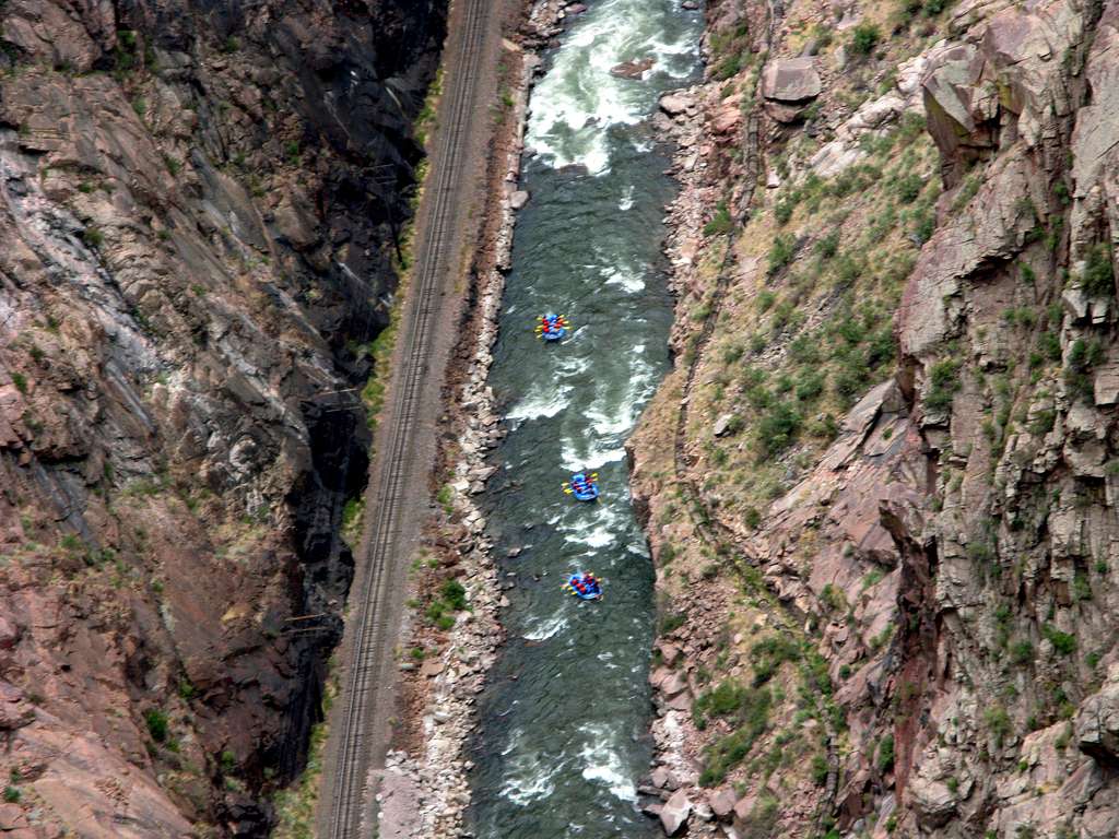 Royal Gorge - A close up view of the gorge 
