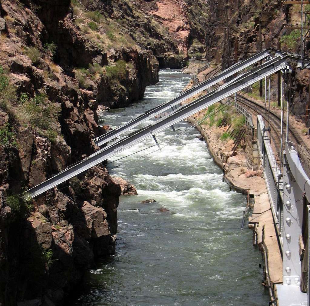 Royal Gorge - Taken at the canyon bottom