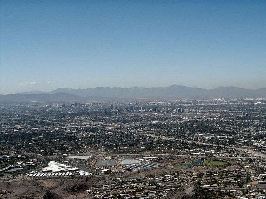 View of downtown Phoenix from...