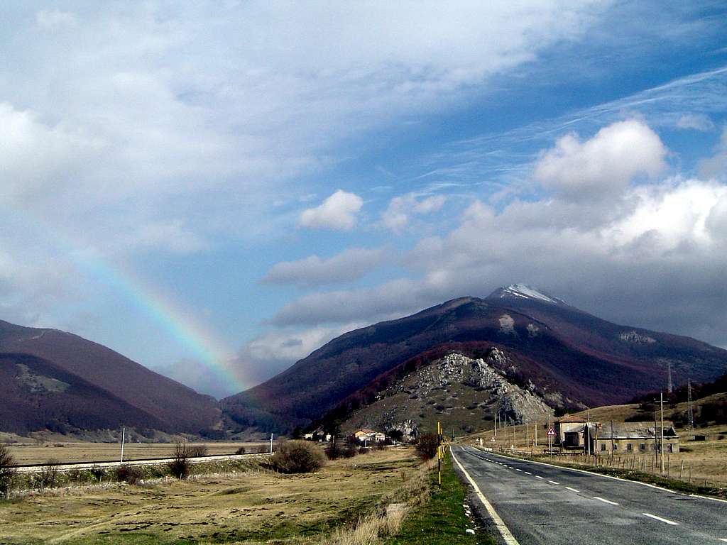 Rainbow on Monte Porrara