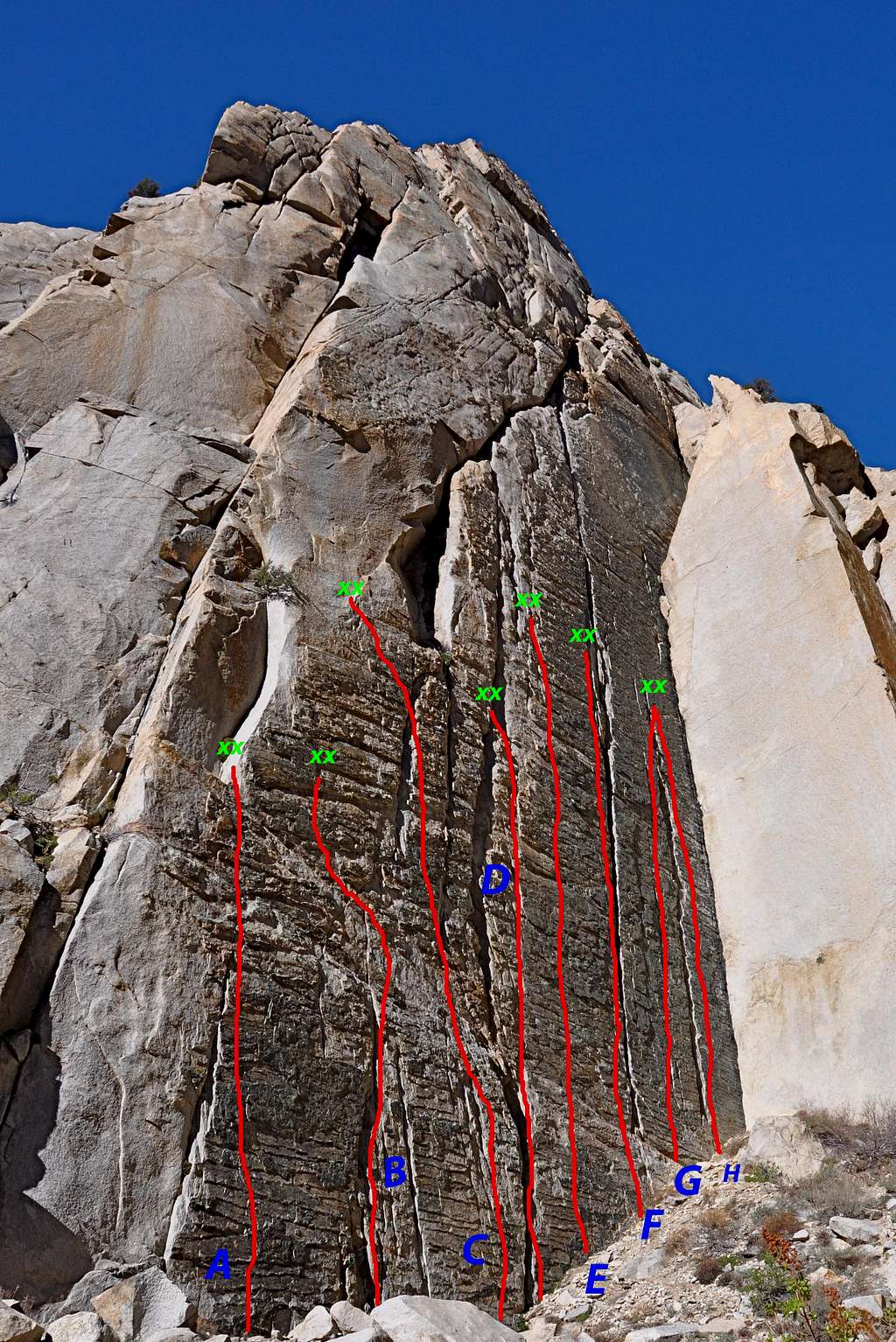 Climbs of Ministry Wall