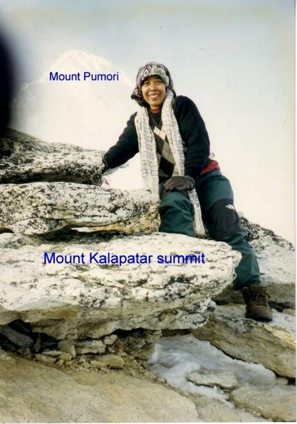 on top of Mount Kalapatar 5545M