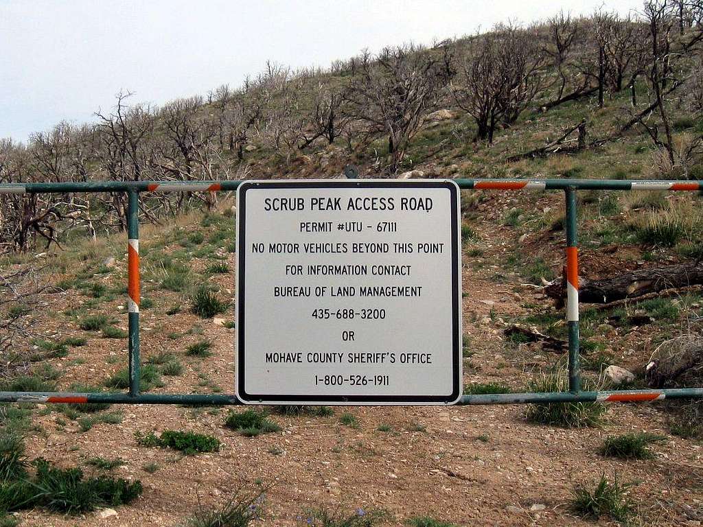 Scrub Peak (UT) gate