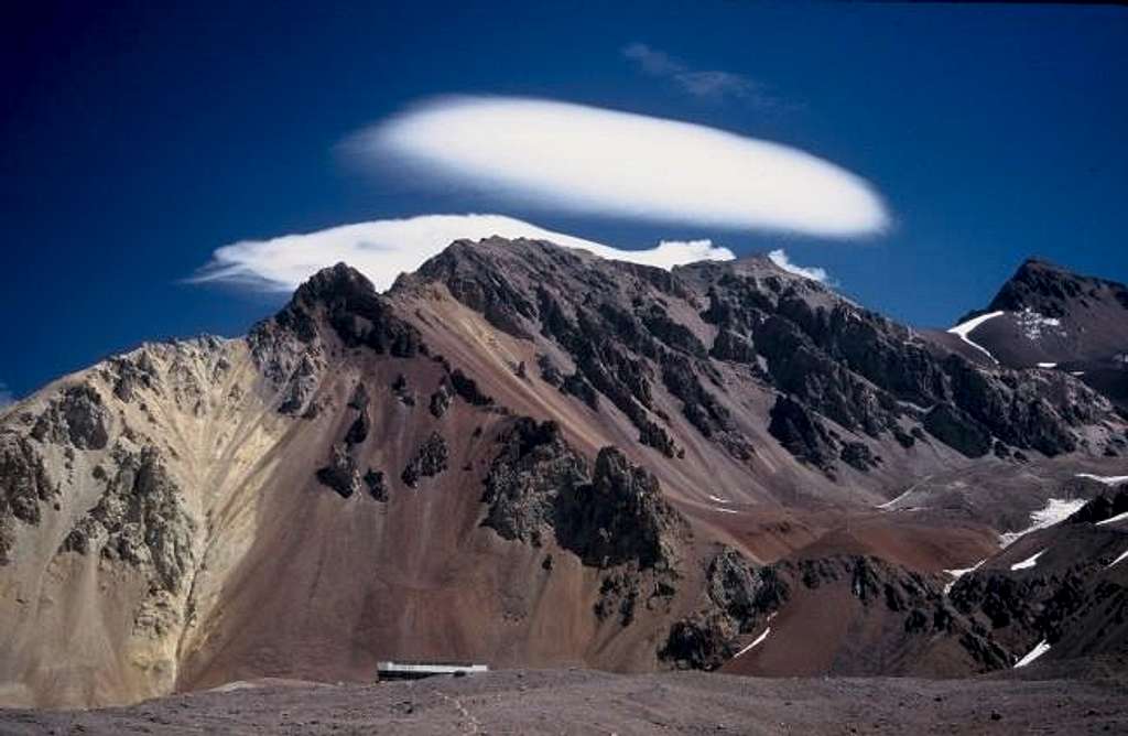 Lenticular clouds above the...