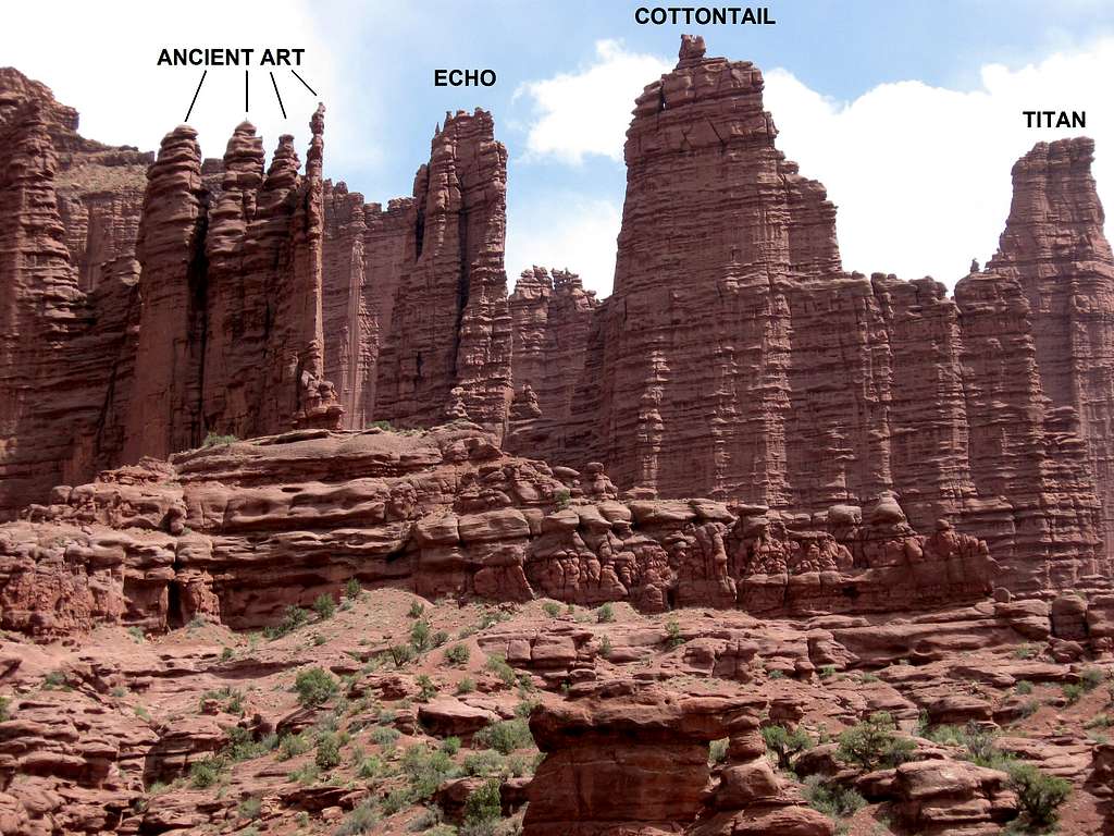 Western Section of the Fisher Towers