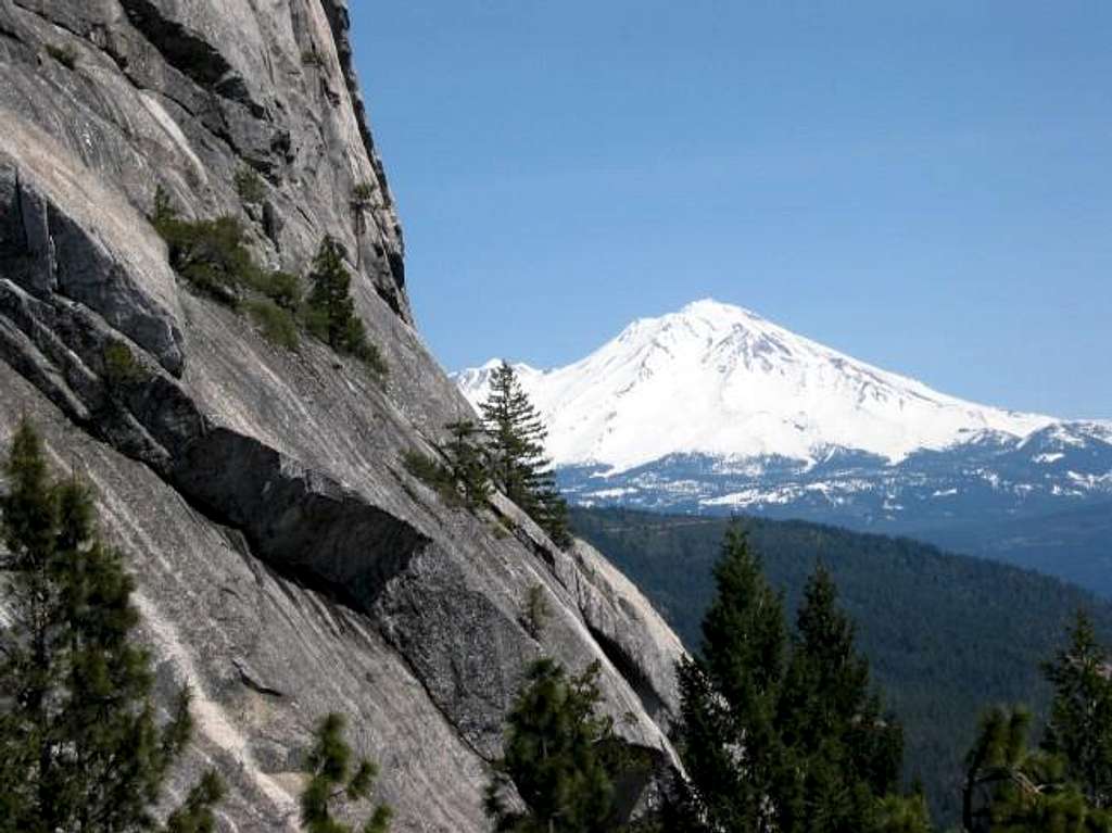 Shasta and the east face of...