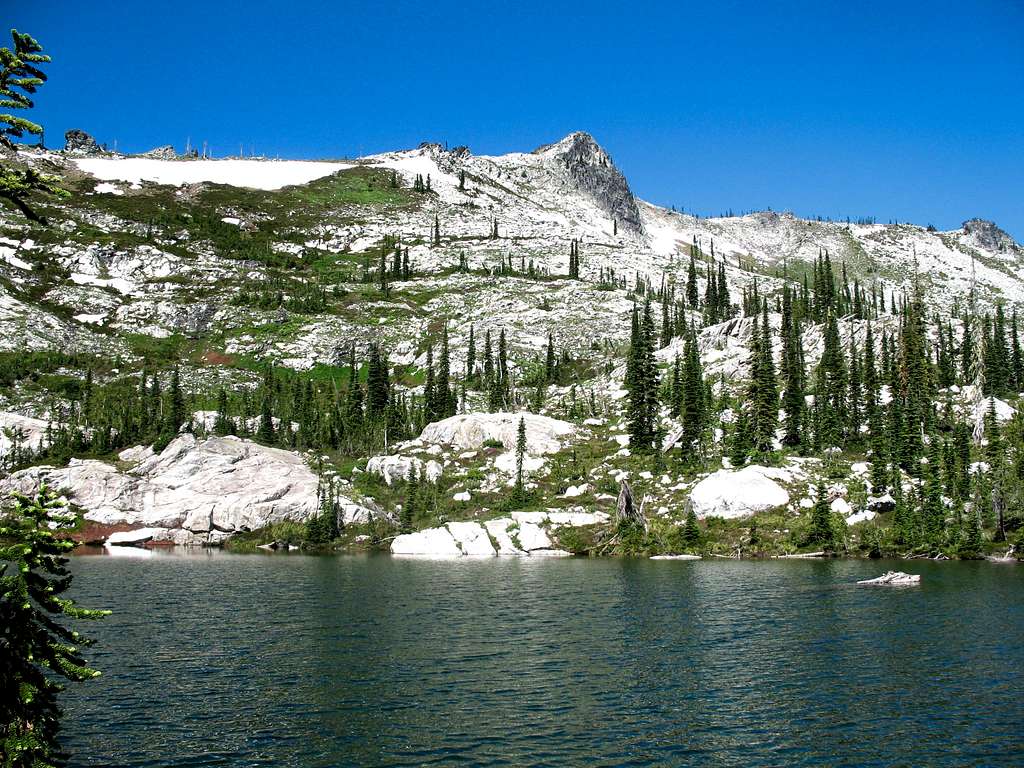 Peak 7,515 and Legend Lake