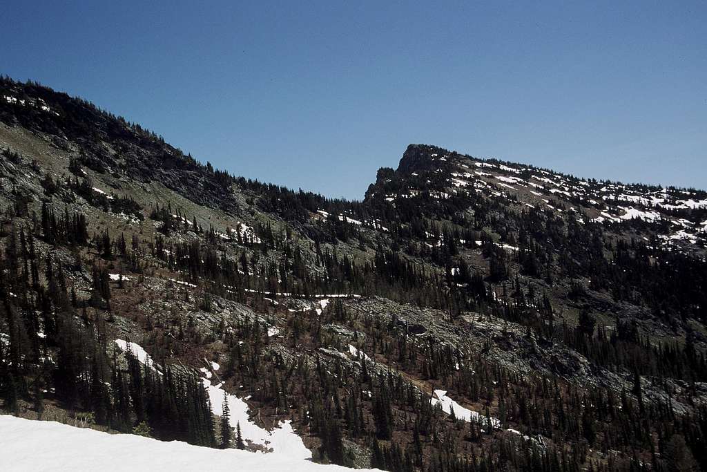 Approaching the summit of Garland Peak