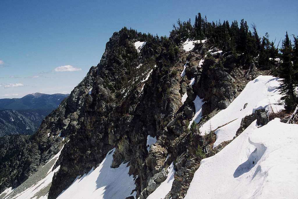 Just below summit of Garland Peak