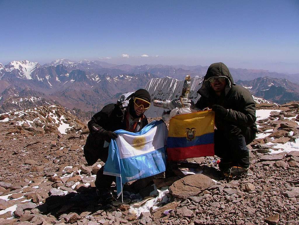 Aconcagua (6,962 m/22,835 ft). Argentina