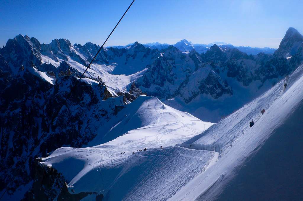 From the Aiguille du Midi