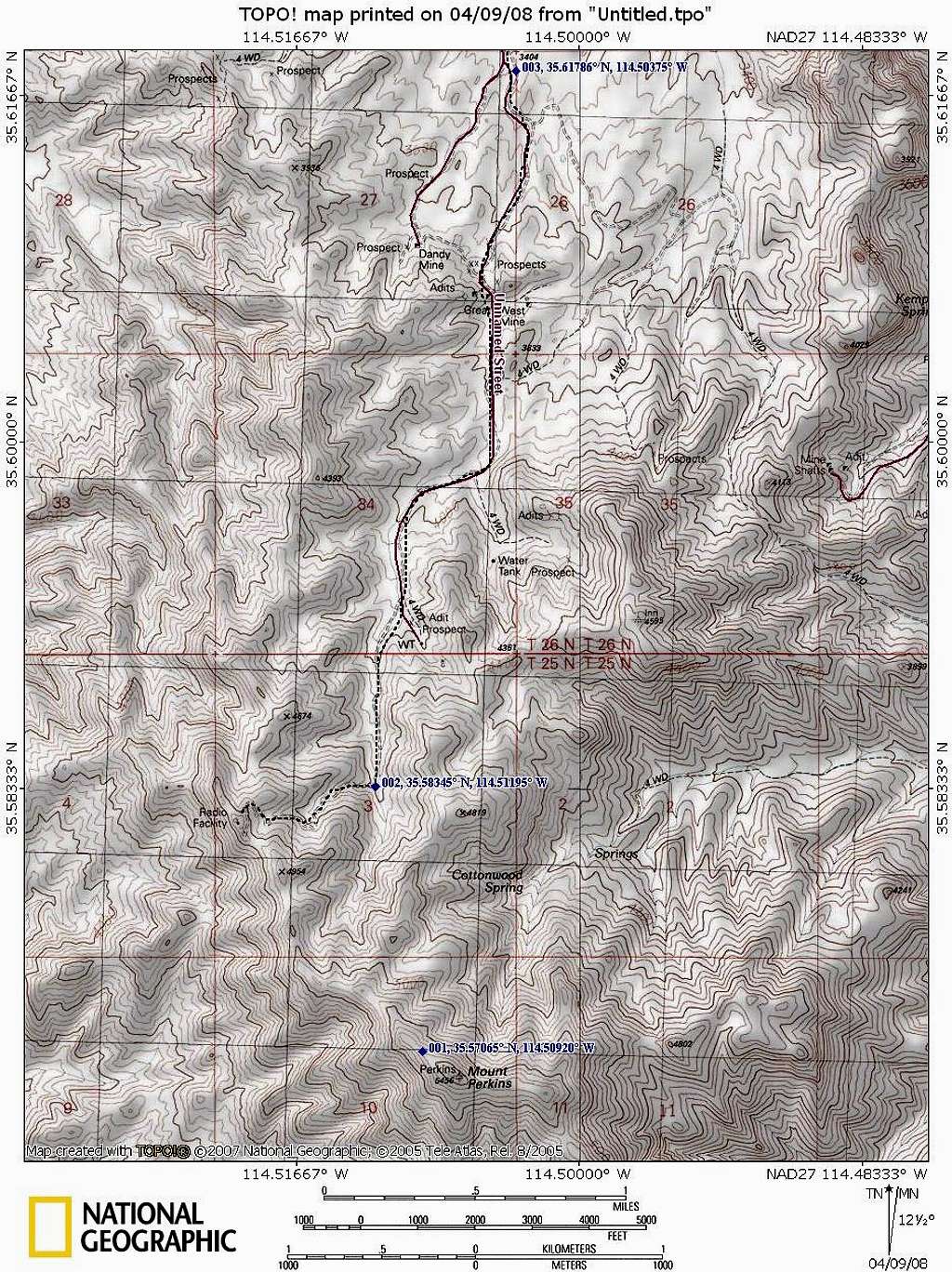 Mt. Perkins Map #2