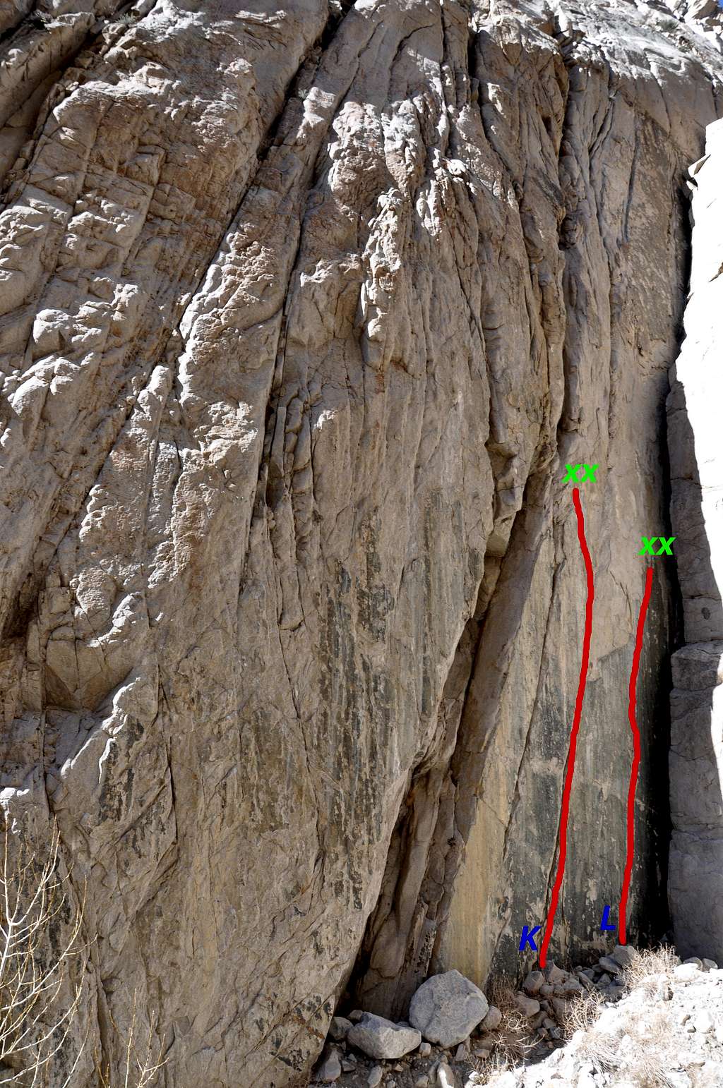 Routes of the right side, Gecko Wall