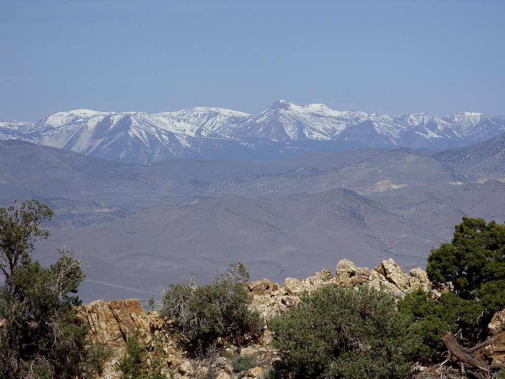 Mount Rose and the Carson Range from Rawe Peak