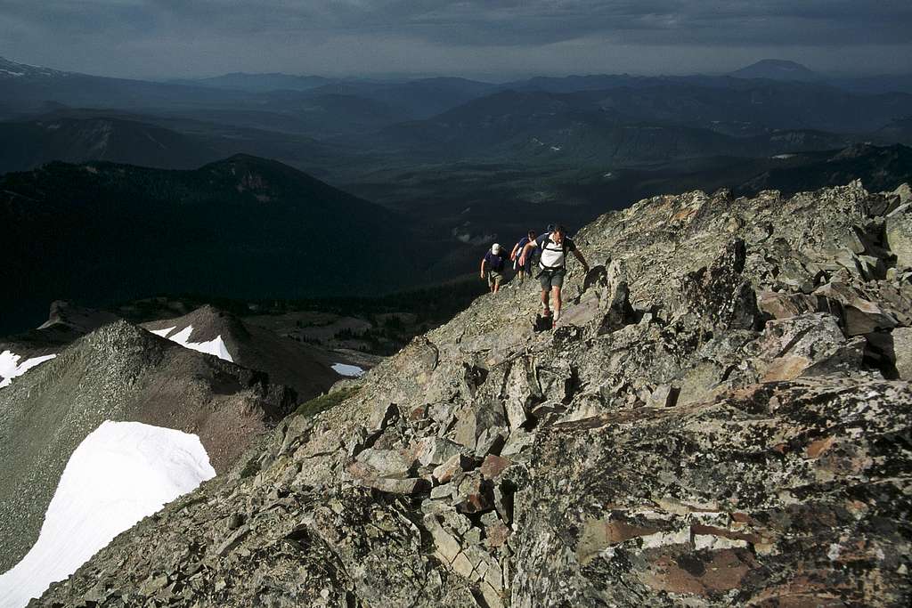 Near the summit of Ives Peak