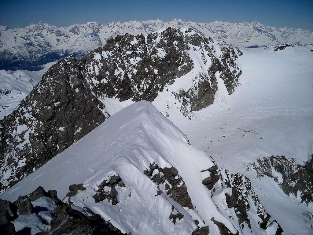 Lagginhorn Summit Ridge (Winter)