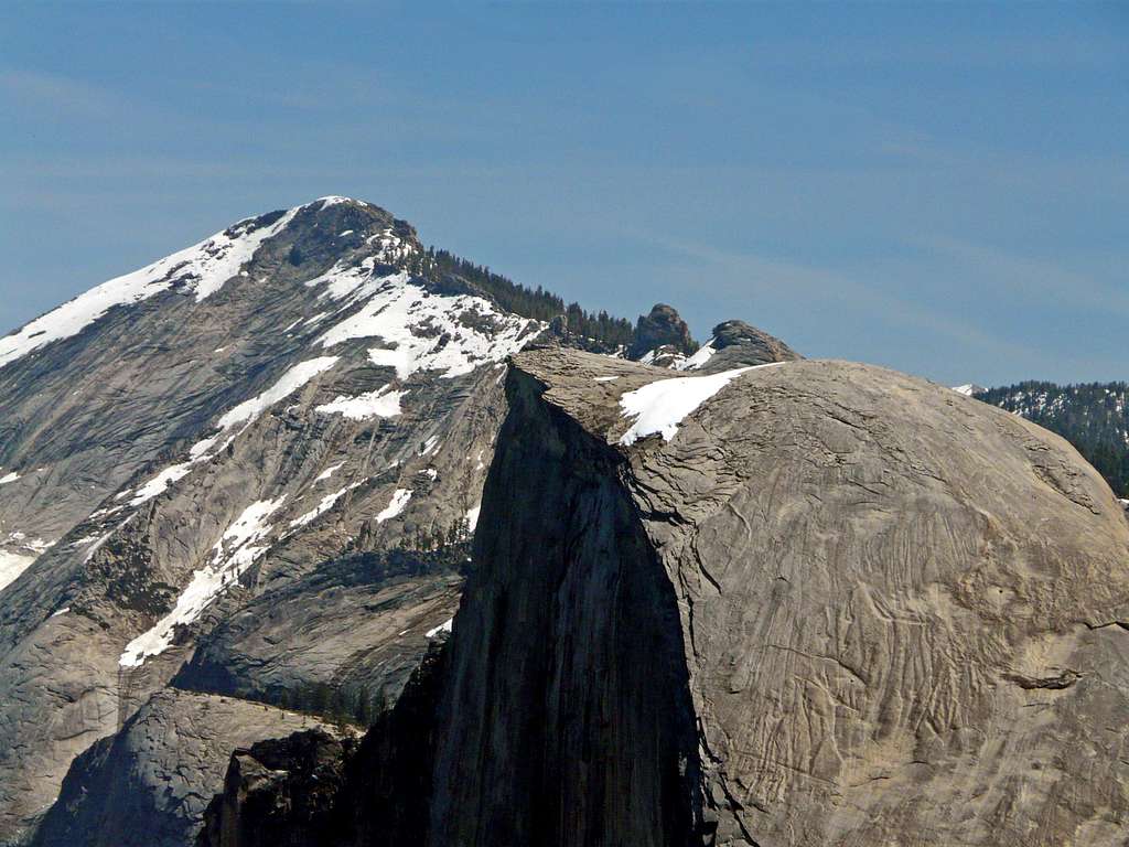 Clouds Rest and Half Dome from Sentinel Dome