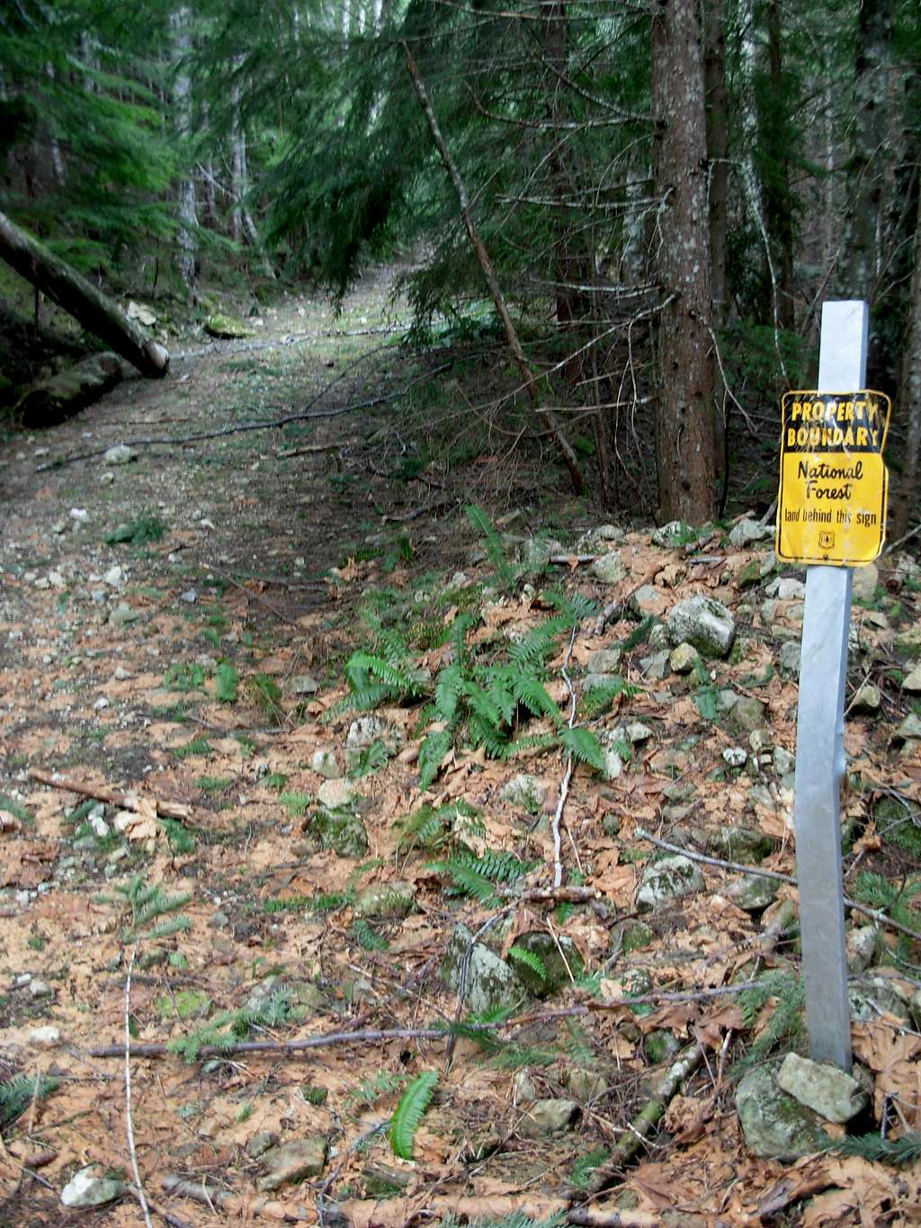 Temple Mountain Boundary Sign