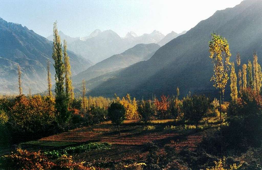Aliabad Hunza in Autumn