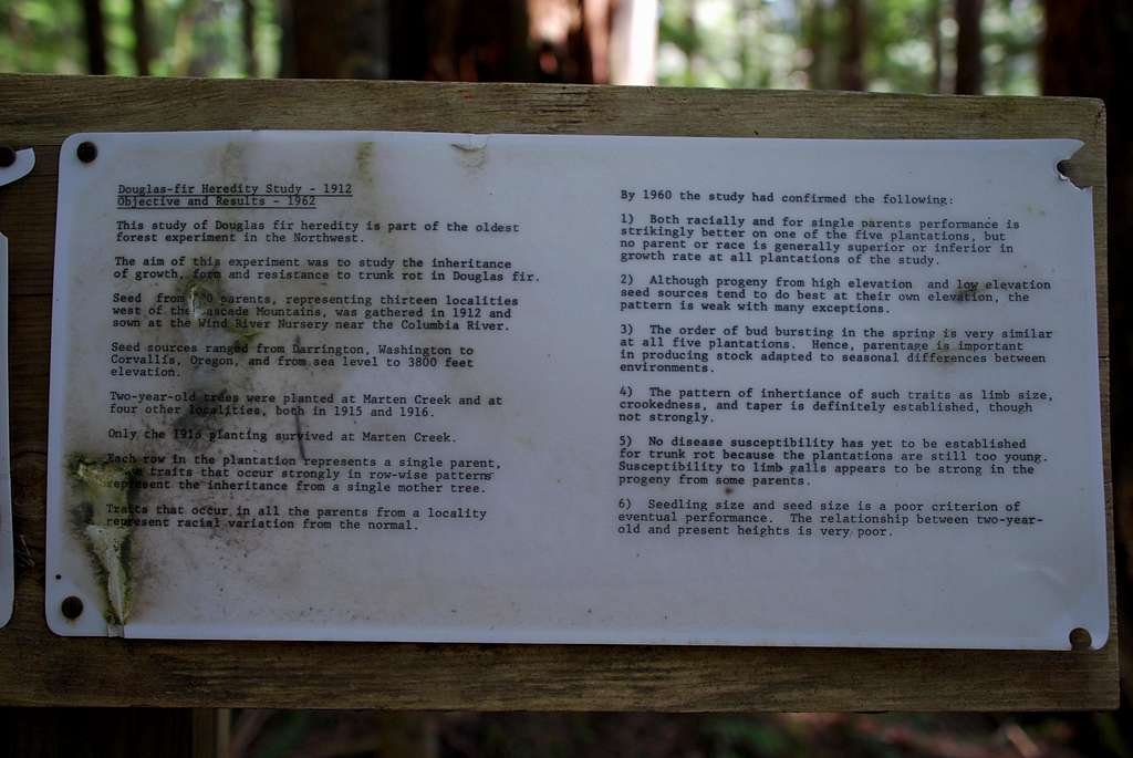 Experimental Forest Sign